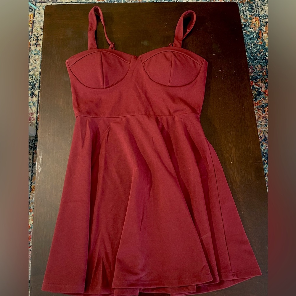 Juniors size L maroon dress by Trixxi never worn